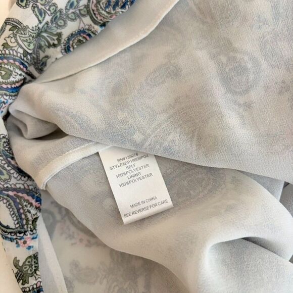 Daniel Rainn Tank Top Women's Petite XS Sleeveless Colorful Lined Paisley Shirt - Picture 8 of 8